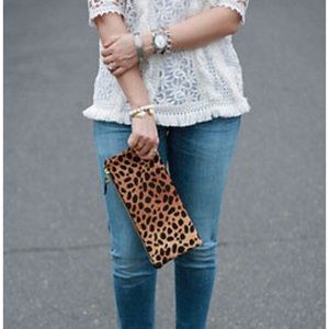 ANTHROPOLOGIE Fringed Lace Top M